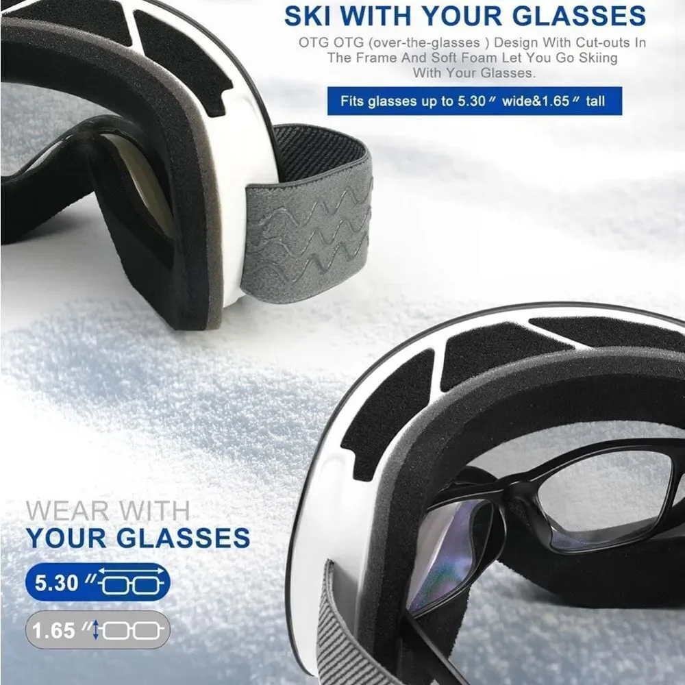 Ski Goggles Unisex 2 pairs